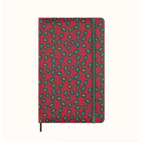 NWT Moleskine Silk Notebook Large, ruled, hard cover, with gift box, Bordeaux - Picture 2 of 7